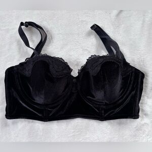 Victoria Secret 32DD black velvet bra